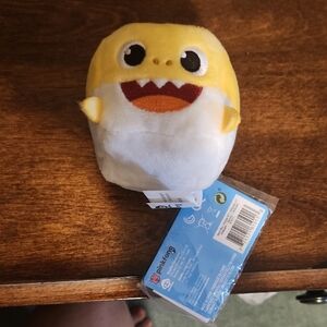 Yellow and White Fish Plush Toy